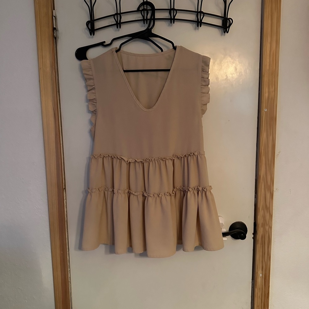 Khaki color blouse large